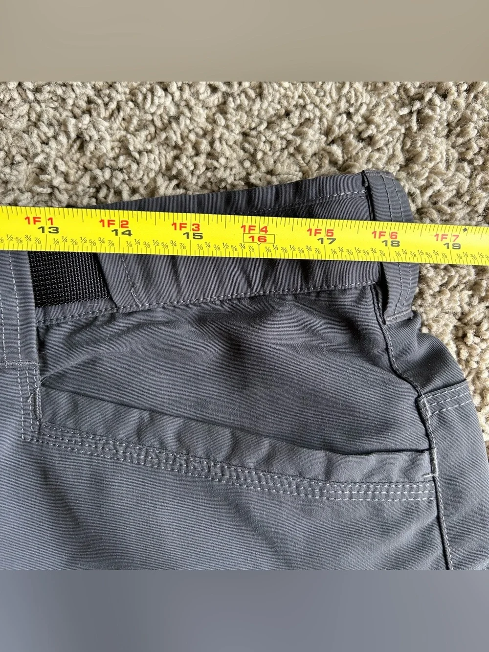 The North Face Pants Mens Large 36x30 Black Convertible Belted Cargo Outdoors